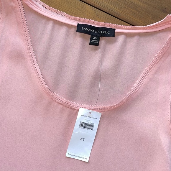 NWT Banana Republic Peach Sleeveless Blouse XS - Picture 3 of 5